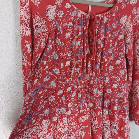 ♡ Free People Lucky Loosey Shapeless Mini Dress / Tunic - Picture 5 of 9
